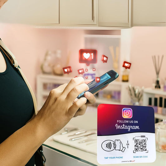 Instagram NFC + QR Display Plate